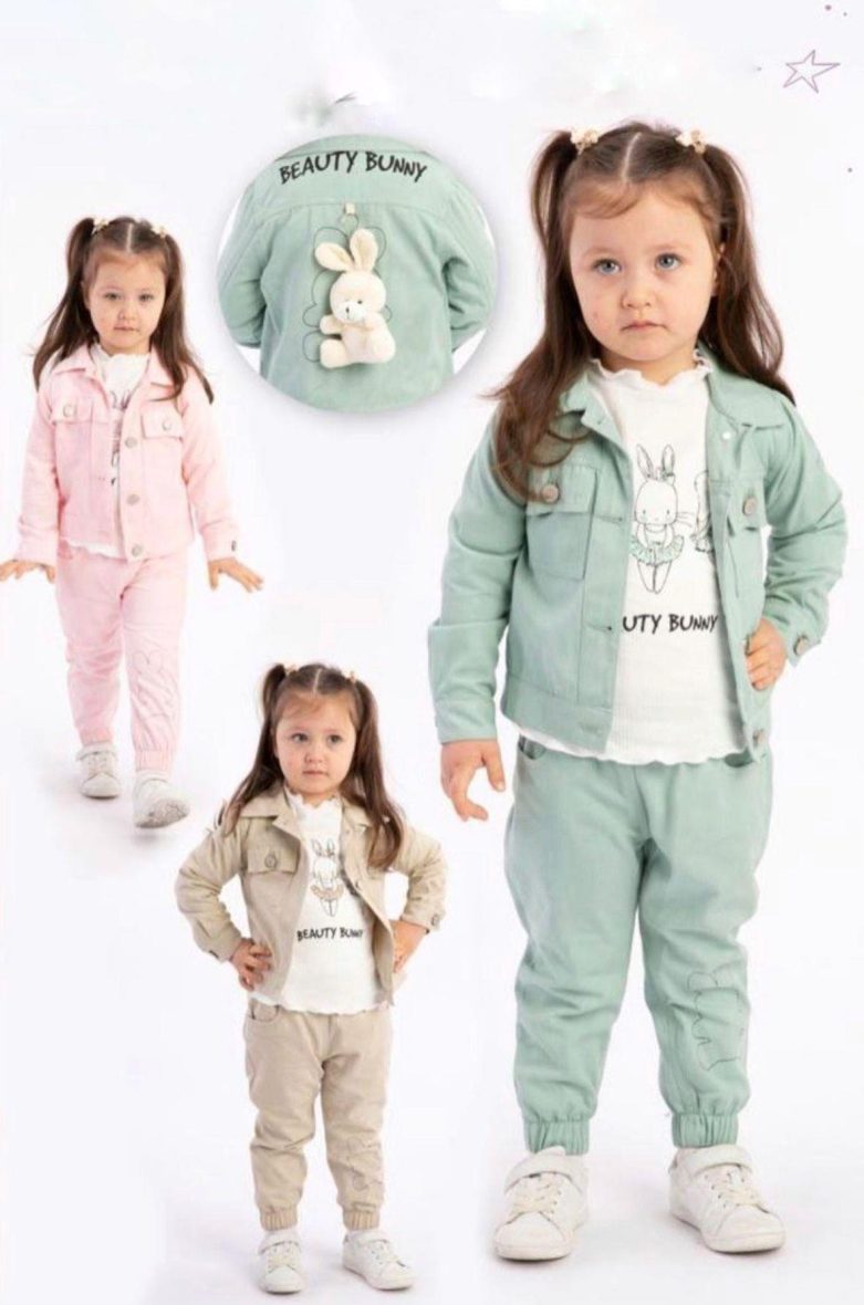 Set de primăvară bunny – crem