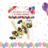Set 12 toppere brioșe mașini construcții