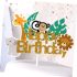 Topper tort Happy birthday jungle, animăluțe