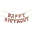 Set litere happy birthday rose gold