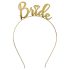 Diademă/coroniță Bride, petrecerea burlăcițelor auriu