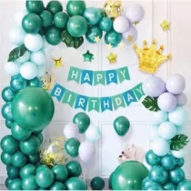 set-aranjament-baloane arcada verde-happy-birthday