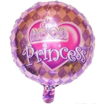 1156-balon-folie-princess-rotund-45-cm