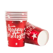 Metallic-Glitter-Red-Disposable-Tableware-Paper-Cups-Plate-Gift-Gag-Adult-Birthday-Wedding-Party-Baby-Shower