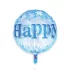 Balon folie Happy Birthday albastru 45 cm