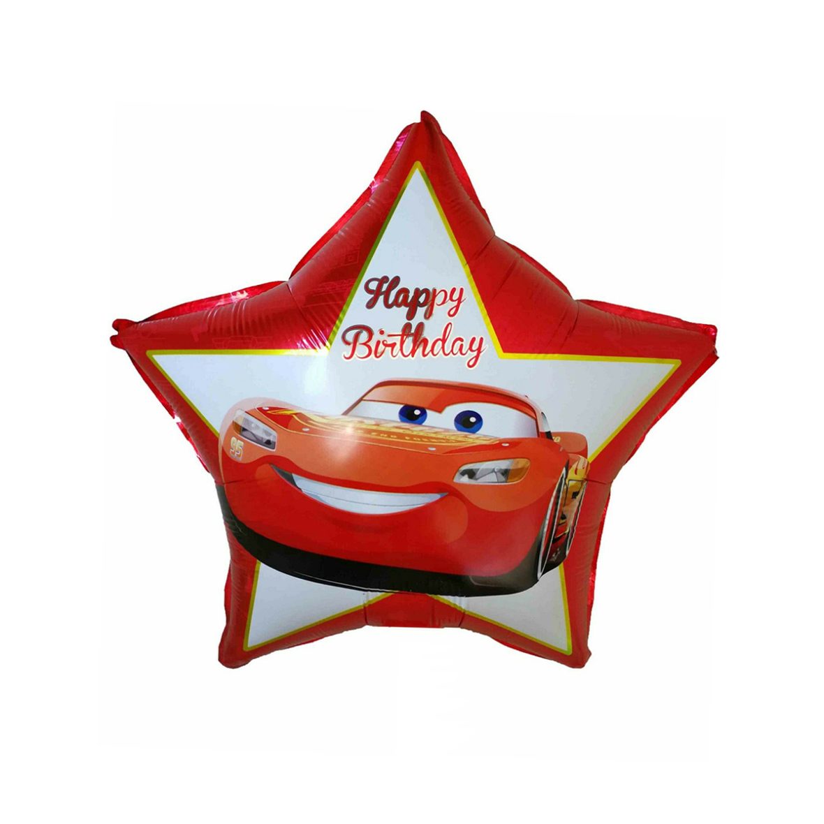 Balon folie stea cu Cars 45 cm