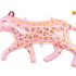 Balon folie leopard roz 70 cm