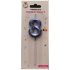 Lumânare tort, culoare albastru metalizat, 15 cm, cifra 8