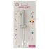 Lumânare tort argintiu 12cm cifra 1