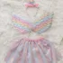 Set costum unicorn cu aripioare