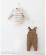 Set salopeta si pulover tricot fin