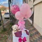 Aranjament cu balon si ursulet