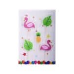 Set 5 lumânări flamingo