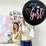 Balon dezvăluirea sexului bebelușului 90 cm - imagine 3