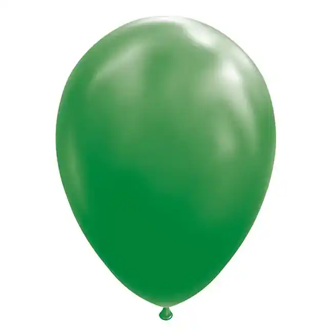 Balon-Verde-Latex-Standard.webp Set 100 baloane latex verde 13 cm - imagine 1