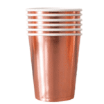 Set 6 pahare party rose gold