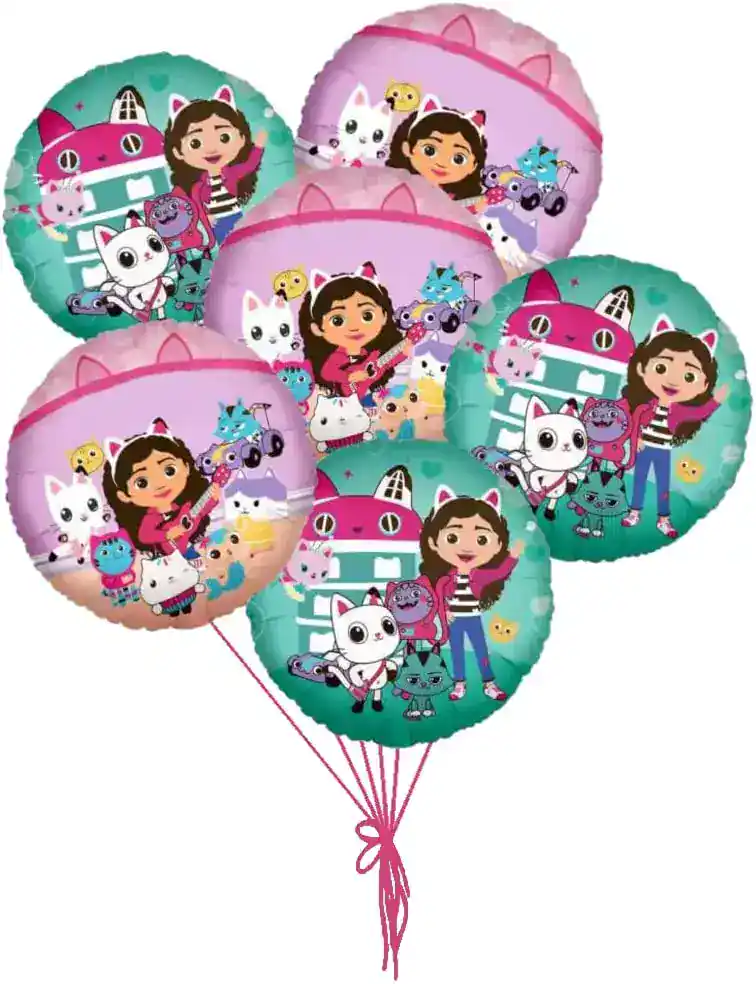 Gabby-Dollhouse-Cats-Theme-Latex-Balloons-for-Kids-Birthday-Party-Decora-es-Baby-Shower-Boy-and.webp Balon folie Gabby's Dollhouse 45 cm - imagine 1