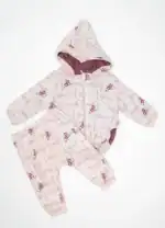 Trening de  bumbac fetițe 3 piese