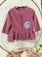 Hanorac de fetițe cu fermoar - imagine 2
