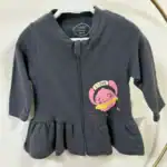 Hanorac de fetițe cu fermoar