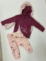 Trening de bumbac fetițe 3 piese - imagine 4