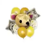 Set 9 baloane folie și latex ursuleț