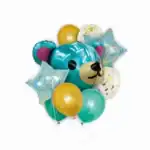 Set 9 baloane folie și latex ursuleț - imagine 2