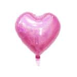 Balon Folie Inimă 45 cm - Roz Holografic