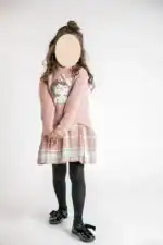 Set 3 piese rochita, bluza si ciorapi