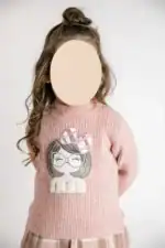 Set 3 piese rochita, bluza si ciorapi - imagine 2