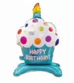 Balon folie brioșă Happy Birthday