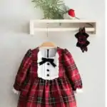 Rochita imprimeu carouri cu guler