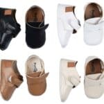 Pantofiori eleganți bebe alb/negru/maro