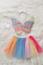 Set costum multicolor cu aripioare