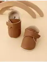Pantofiori eleganți bebe alb/negru/maro - imagine 2