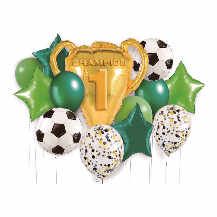 Set de 13 baloane latex și folie cupa champion