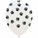 Set 20 baloane latex cu imprimeu paws 30 cm