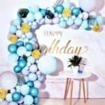 Set 59 baloane  latex arcadă verde mentă