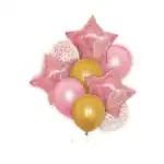 Set 9 baloane folie și latex marble - imagine 2