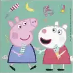 Set 20 șervețele party Peppa Pig
