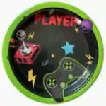 Set 6 farfurii party gaming 23 cm