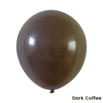 Baloane latex de 30 cm în culoarea cafea închisă, ideale pentru decoruri de petrecere și evenimente speciale. Setul include 100 de baloane pentru un decor elegant și plin de stil.