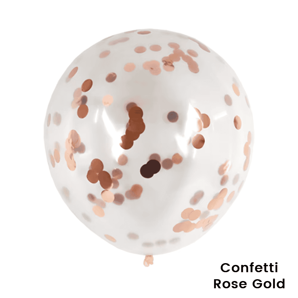 Balon cu Confetti Auriu Balon latex cu confetti roz auriu, perfect pentru decoruri festive și aranjamente de petrecere. Ideal pentru evenimente speciale, adaugă eleganță și strălucire decorului tău.