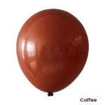 Balon latex maro Cocos 30 cm pentru decoruri de petrecere.