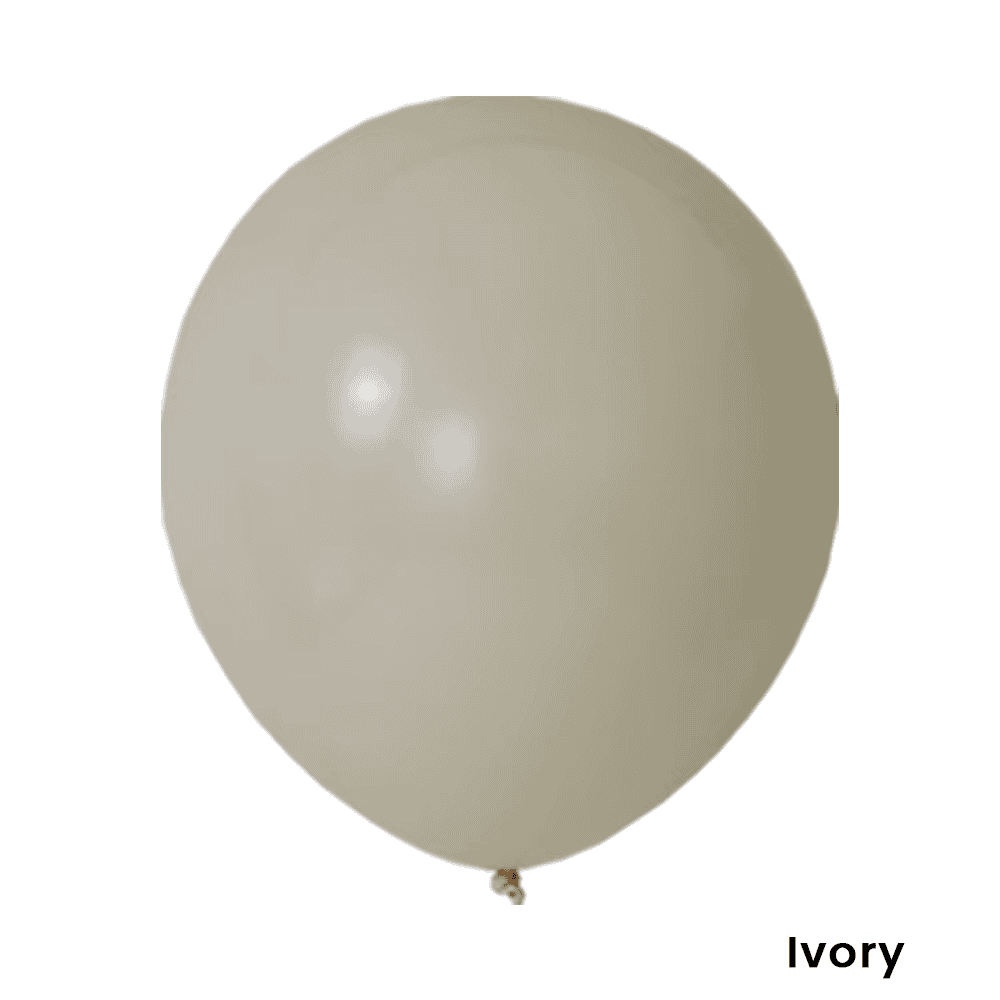 Baloane latex Cocos - 30 cm Balon latex ivoire pentru decoruri elegante și aranjamente festive. Ideal pentru evenimente speciale, petreceri și decoruri de nuntă, aducând un aer rafinat și subtil.