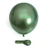 Set 50 Baloane Latex 30 cm Chrome - Verde Pădure (C75)