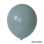 Baloane latex de 30 cm în culoarea Haze Blue, ideale pentru decoruri de petrecere și aranjamente festive. Perfecte pentru evenimente speciale și decoruri creative.