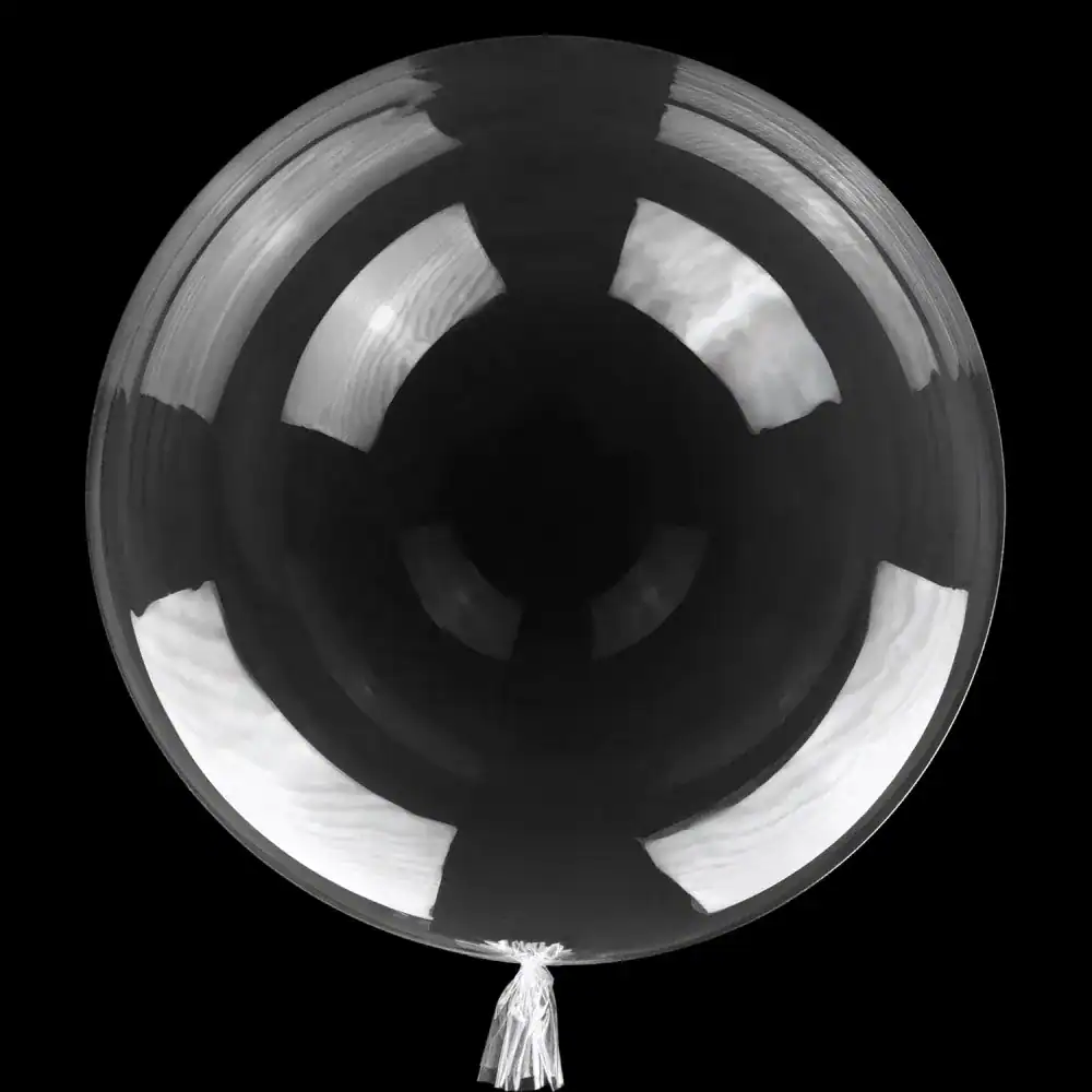 Balon Bobo Transparent 60 cm Balon Bobo transparent de 60 cm, perfect pentru decoruri festive și aranjamente speciale, adaugă un efect vizual impresionant și elegant evenimentelor tale.