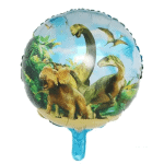 Balon rotund cu dinozauri pentru petreceri copii.