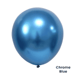 Balon latex cromat albastru verde avocado, perfect pentru decoruri festive și aranjamente colorate.